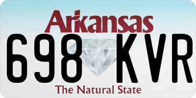 AR license plate 698KVR