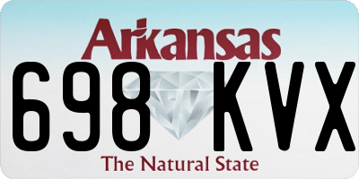 AR license plate 698KVX