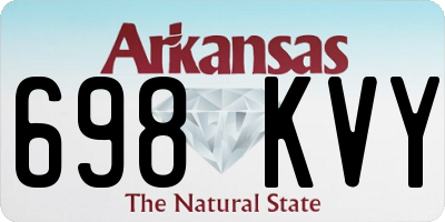 AR license plate 698KVY