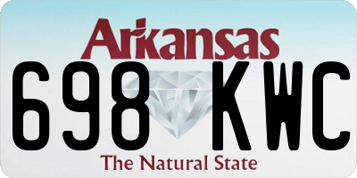 AR license plate 698KWC