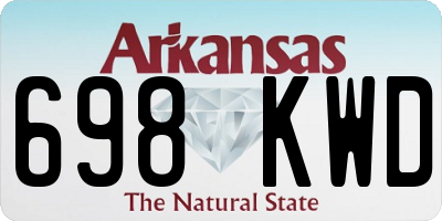 AR license plate 698KWD