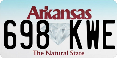 AR license plate 698KWE