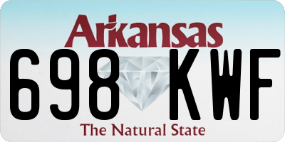AR license plate 698KWF