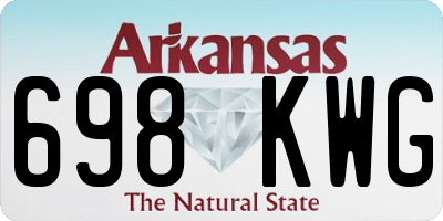 AR license plate 698KWG