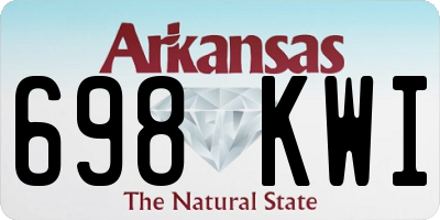 AR license plate 698KWI