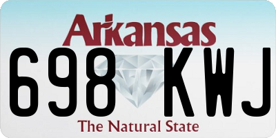 AR license plate 698KWJ