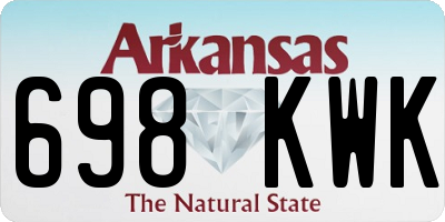 AR license plate 698KWK