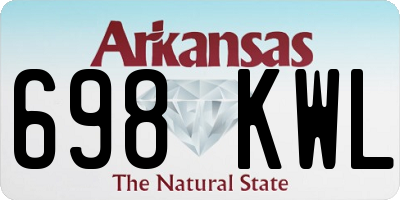 AR license plate 698KWL
