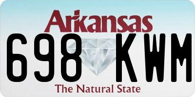 AR license plate 698KWM