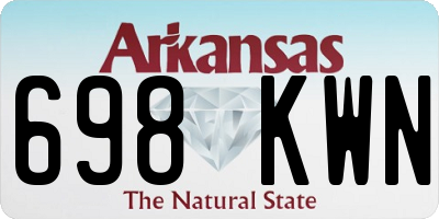 AR license plate 698KWN