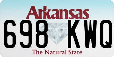 AR license plate 698KWQ