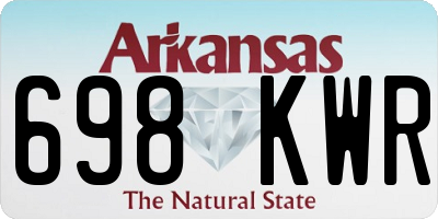 AR license plate 698KWR