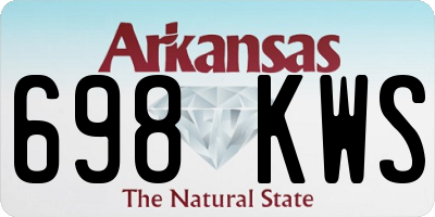 AR license plate 698KWS