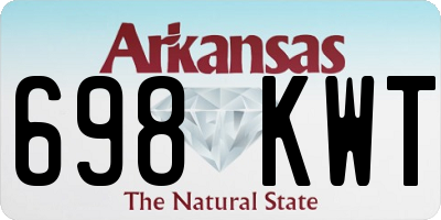 AR license plate 698KWT