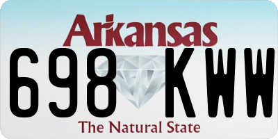AR license plate 698KWW