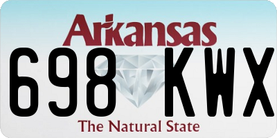 AR license plate 698KWX