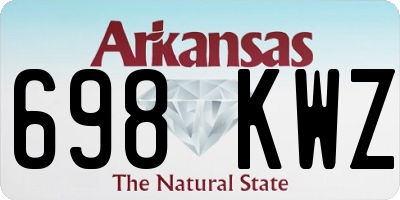AR license plate 698KWZ