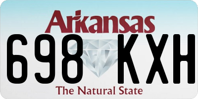 AR license plate 698KXH