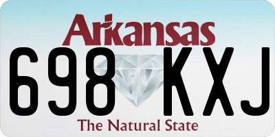 AR license plate 698KXJ