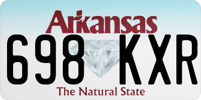 AR license plate 698KXR