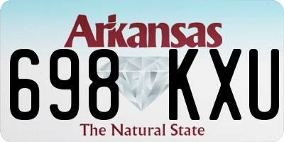 AR license plate 698KXU