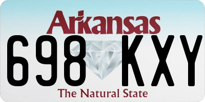 AR license plate 698KXY