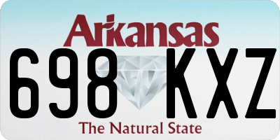 AR license plate 698KXZ