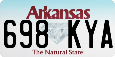 AR license plate 698KYA