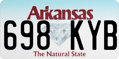 AR license plate 698KYB