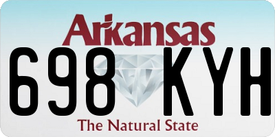 AR license plate 698KYH