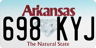 AR license plate 698KYJ