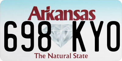 AR license plate 698KYO