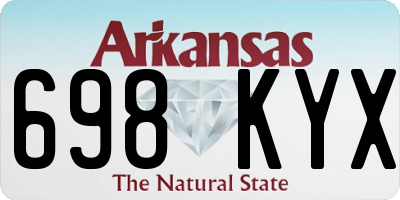 AR license plate 698KYX