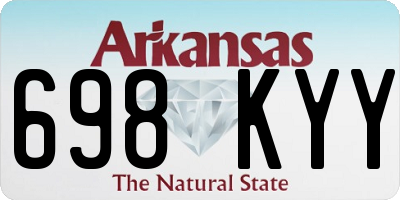 AR license plate 698KYY