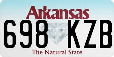 AR license plate 698KZB
