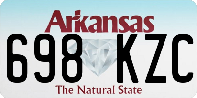 AR license plate 698KZC