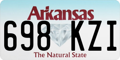 AR license plate 698KZI