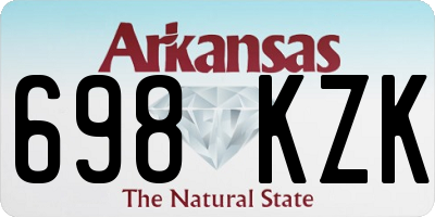 AR license plate 698KZK