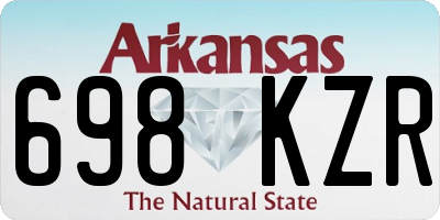 AR license plate 698KZR