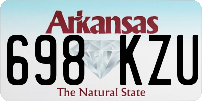 AR license plate 698KZU