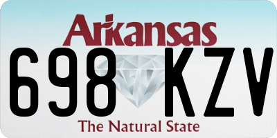 AR license plate 698KZV