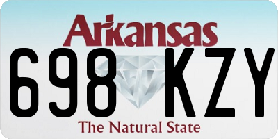 AR license plate 698KZY