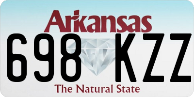 AR license plate 698KZZ
