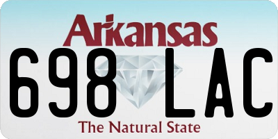 AR license plate 698LAC