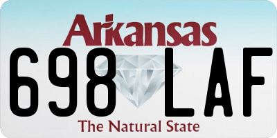 AR license plate 698LAF