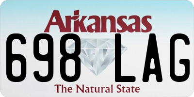AR license plate 698LAG