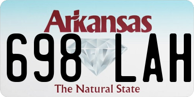 AR license plate 698LAH