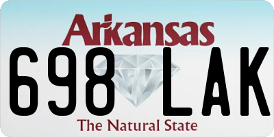 AR license plate 698LAK