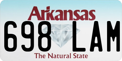 AR license plate 698LAM