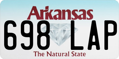 AR license plate 698LAP